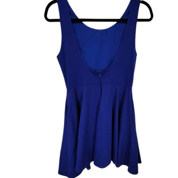 LuLus Fit & Flare Dress Pockets Cute Circle & Skater